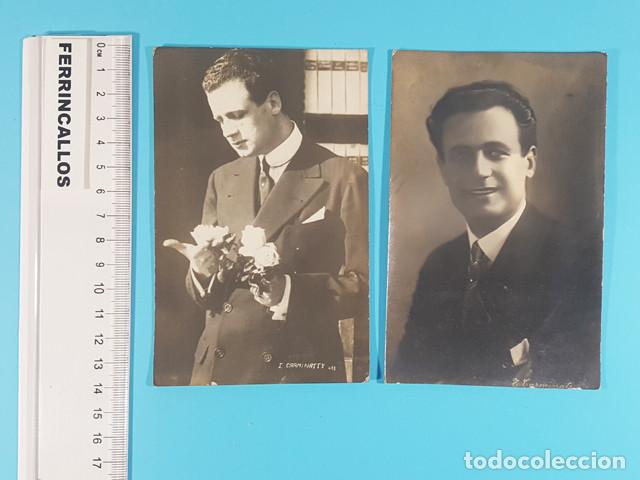 Cin&eacute;ma: 2 POSTALES DEL ACTOR ITALIANO TULLIO CARMINATI , SIN ESCRIBIR NI CIRCULAR, CARMINATTI