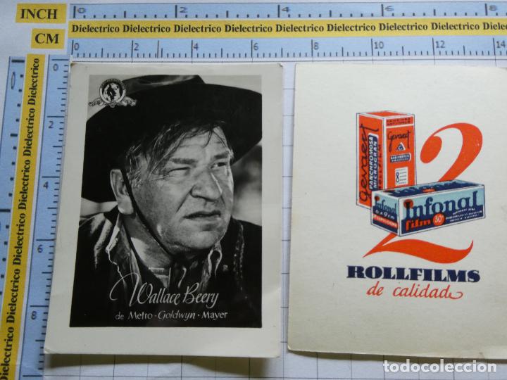Cine: FOTO CROMO DE CINE TV. ROLLFILMS INFONAL 2 GEVAERT. WALLACE BEERY