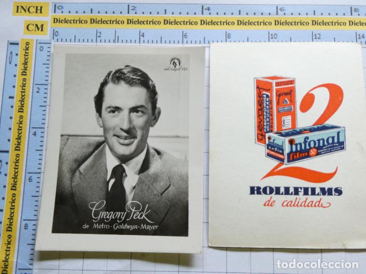 Cine: FOTO CROMO DE CINE TV. ROLLFILMS INFONAL 2 GEVAERT. GREGORY PECK
