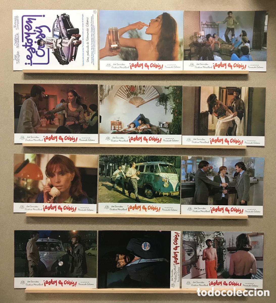 Cine: ESTOY EN CRISIS - JOSE SACRISTAN, CRISTINA MARSILLACH - SET COMPLETO 12 FOTOCROMOS