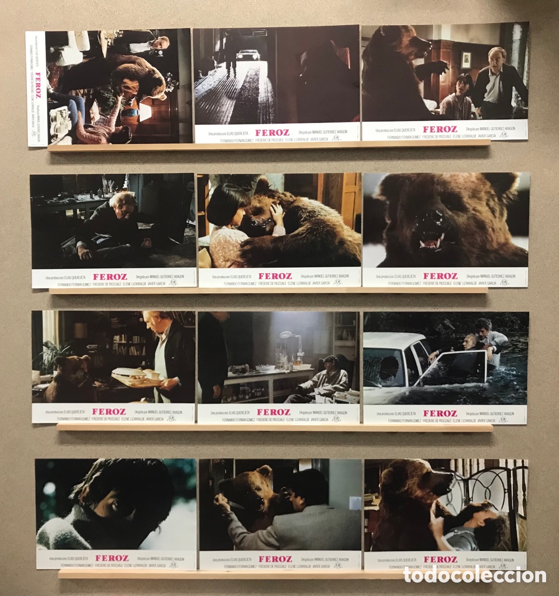 Kino: FEROZ - FERNANDO FERNAN GOMEZ - SET COMPLETO 12 FOTOCROMOS