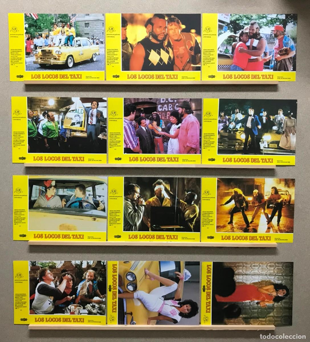 Cinema: LOS LOCOS DEL TAXI - ADAM BALDWIN, IRENE CARA, MISTER T, JOEL SHUMACHER - SET 12 FOTOCROMOS
