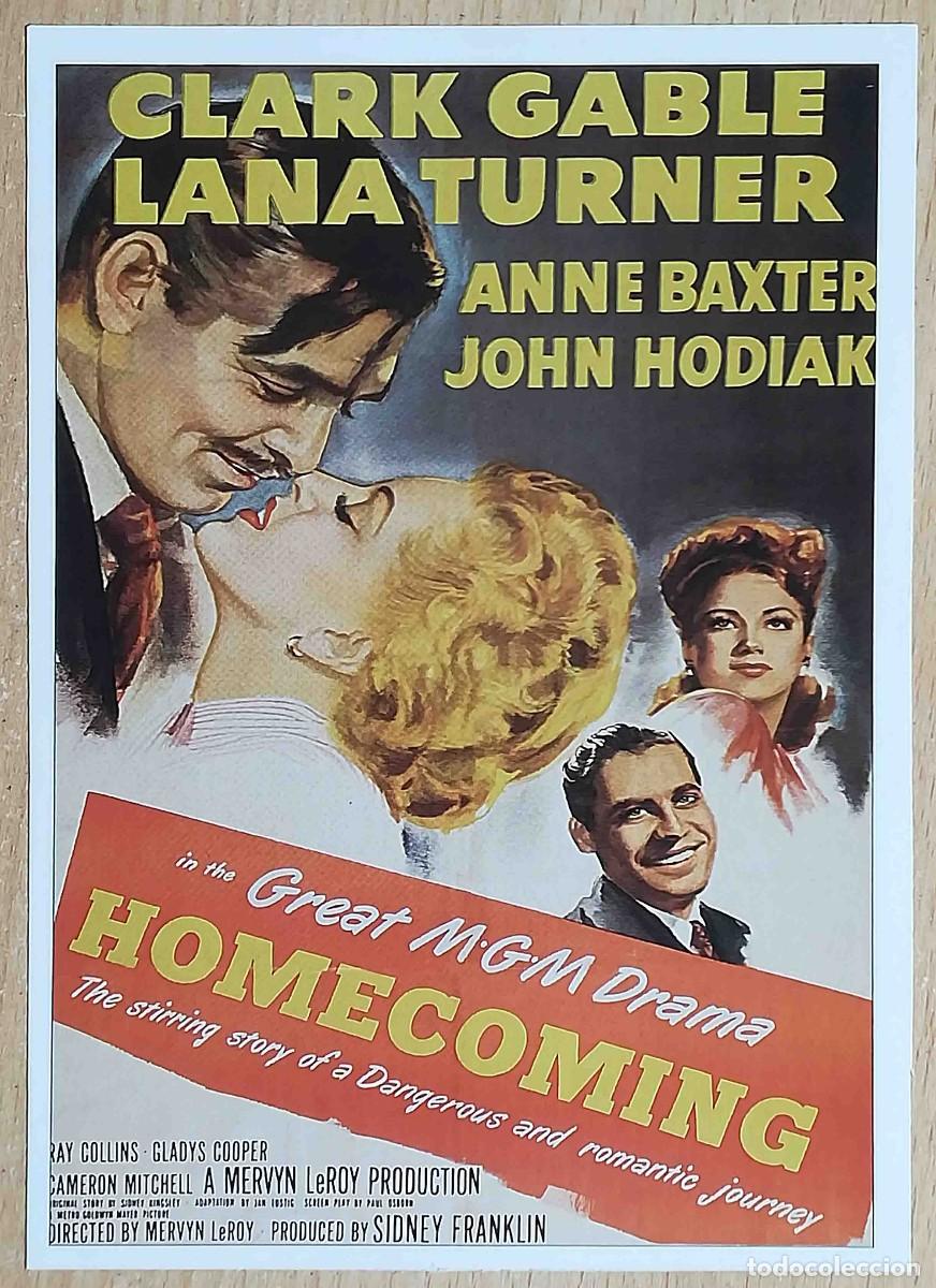 Cine: La rival. Mervyn LeRoy 1948 (Clark Gable, Lana Turner, Anne Baxter) Programa de mano revista acci&oacute;n