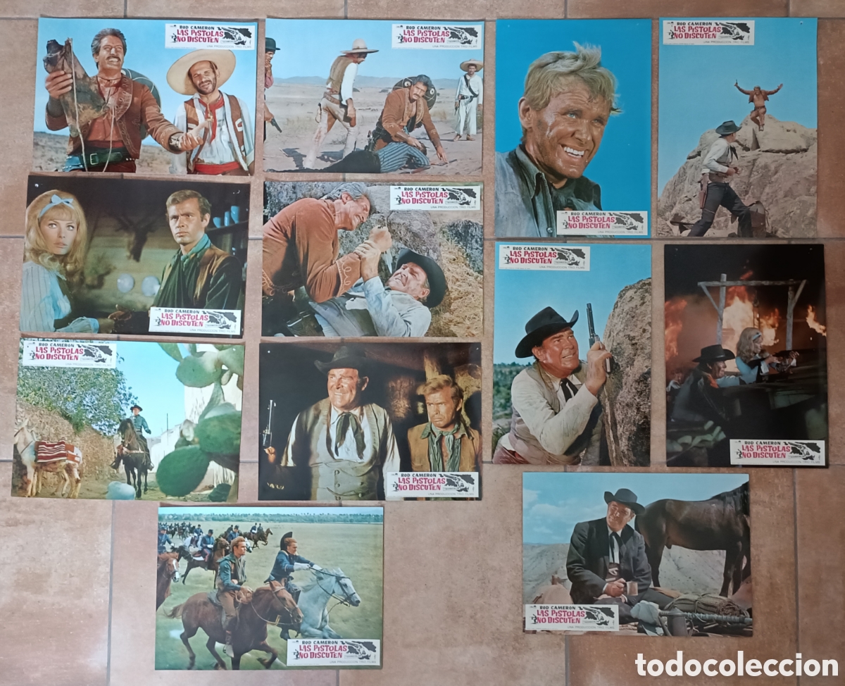 Kino: LAS PISTOLAS NO DISCUTEN COMPLETO FOTOCROMOS ORIGINALES F3