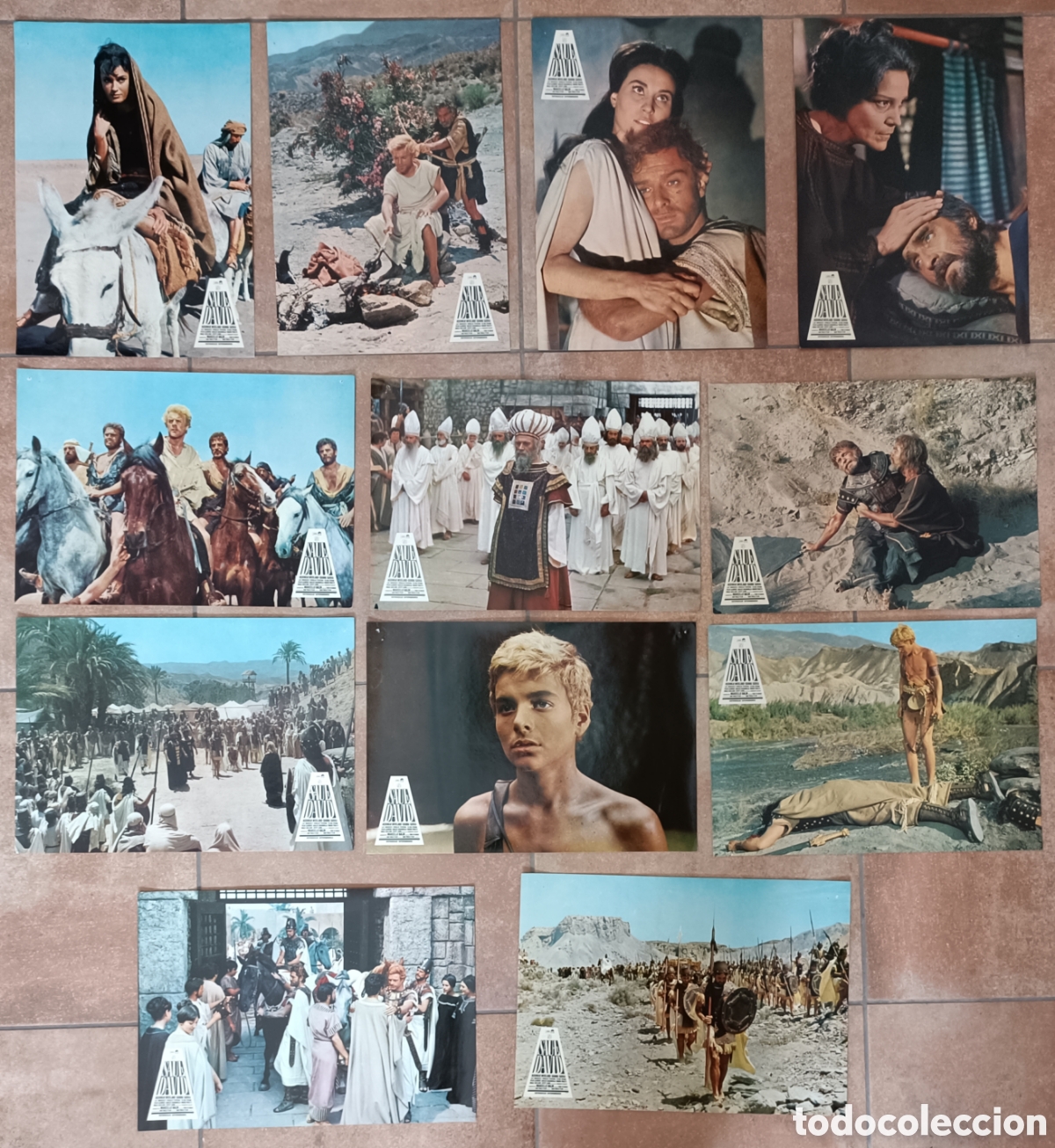 Kino: SAUL Y DAVID COMPLETO 12 FOTOCROMOS ORIGINALES F14