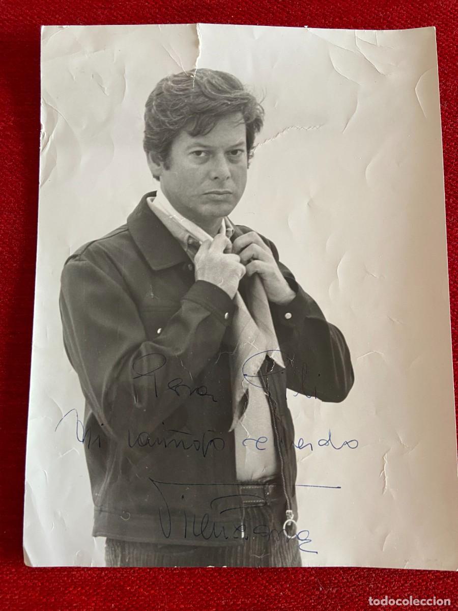 Cinema: F27465 FOTO FOTOGRAFIA ORIGINAL CON DEDICATORIA AUTOGRAFO DEL ACTOR VICENTE PARRA
