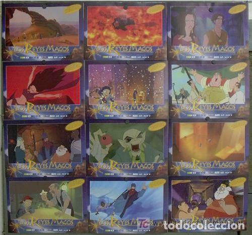 Cine: SCDO 777 LOS REYES MAGOS ANIMACION ESPA&Ntilde;OLA SET COMPLETO 12 FOTOCROMOS ORIGINAL ESTRENO