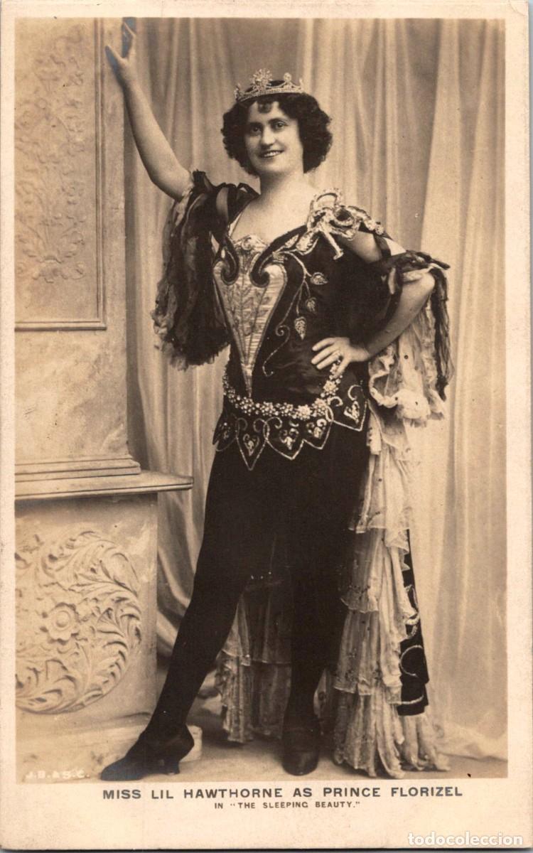 Cine: Miss Lil Hawthorne - as Prince Florizel - in The Sleeping Beauty -J. Baker & Son, Clifton- 139x88mm