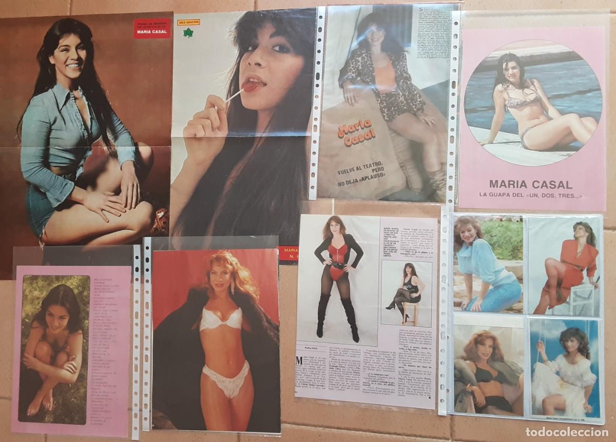 Cine: MAR&Iacute;A CASAL, 10 p&aacute;ginas de recortes de prensa grandes, 8 peque&ntilde;os y 2 POSTERS