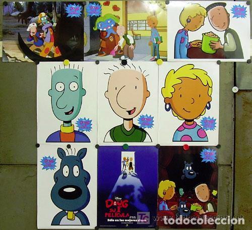 Kino: SCDO 821 DOUG SU PRIMERA PELICULA WALT DISNEY SET COMPLETO 9 FOTOCROMOS ORIGINAL ESTRENO