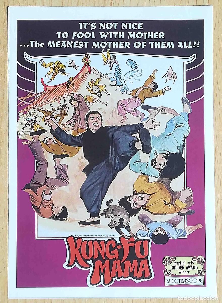 Cine: Kung-Fu Mama. Kim Lung, 1973 (Tse Gam-guk, Cheung Ching-ching) Programa de mano revista acci&oacute;n