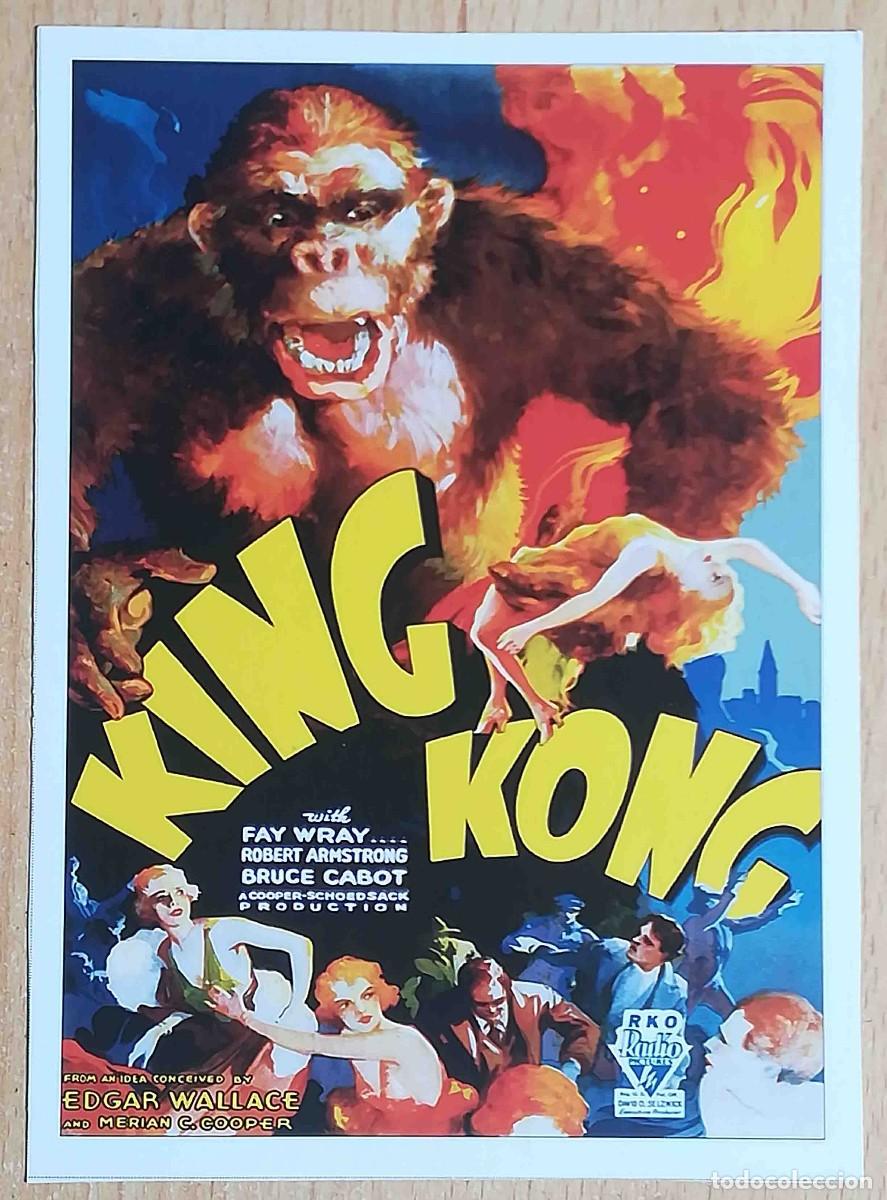 Cine: King Kong, 1933 (Fay Wray, Robert Armstrong, Bruce Cabot) Programa de mano revista acci&oacute;n