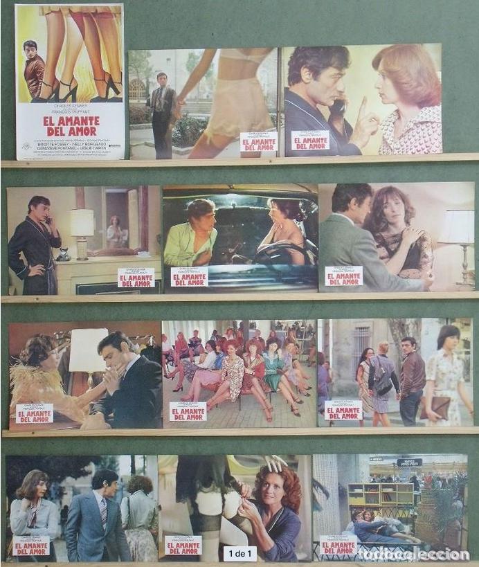 Cin&eacute;ma: SCDO 877 EL AMANTE DEL AMOR FRAN&Ccedil;OIS TRUFFAUT SET COMPLETO 12 FOTOCROMOS ORIGINAL ESTRENO