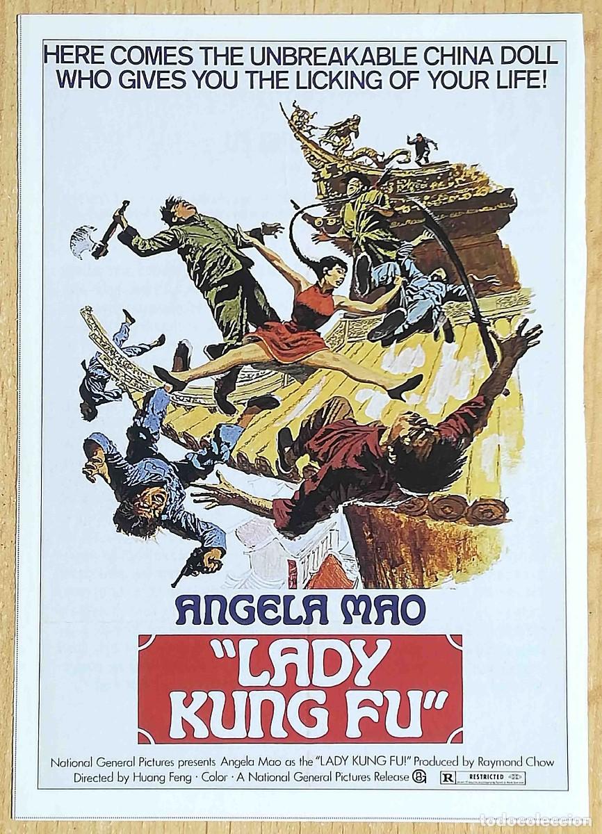 Cine: Hapkido Escuela de Kung Fu. Wong Fung 1972 (Angela Mao, Carter Wong) Programa de mano revista acci&oacute;n