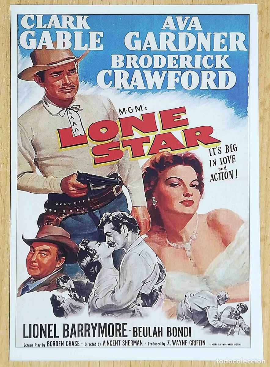 Cine: Estrella del destino Vincent Sherman 1952 (Clark Gable, Ava Gardner) Programa de mano revista acci&oacute;n