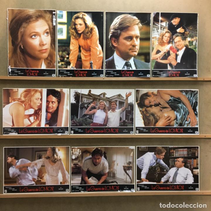 Kino: SCDO 929 LA GUERRA DE LOS ROSE MICHAEL DOUGLAS KATHLEEN TURNER SET 10 FOTOCROMOS ORIGINAL ESTRENO