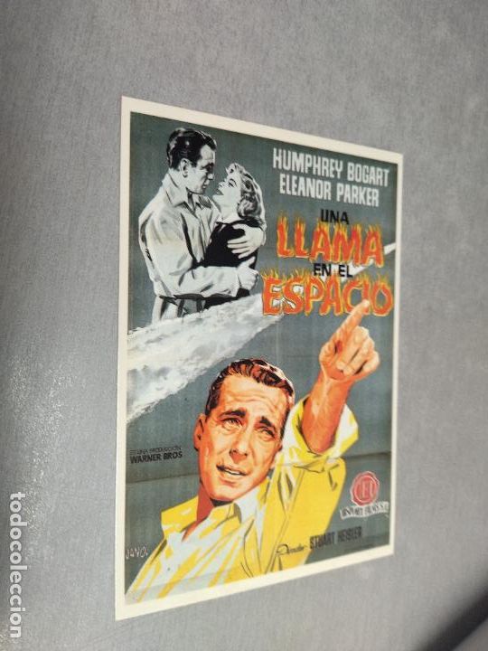Cine: UNA LLAMA EN EL ESPACIO / HUMPHREY BOGART / TARJETA POSTAL - SPANISH POSTERS 177