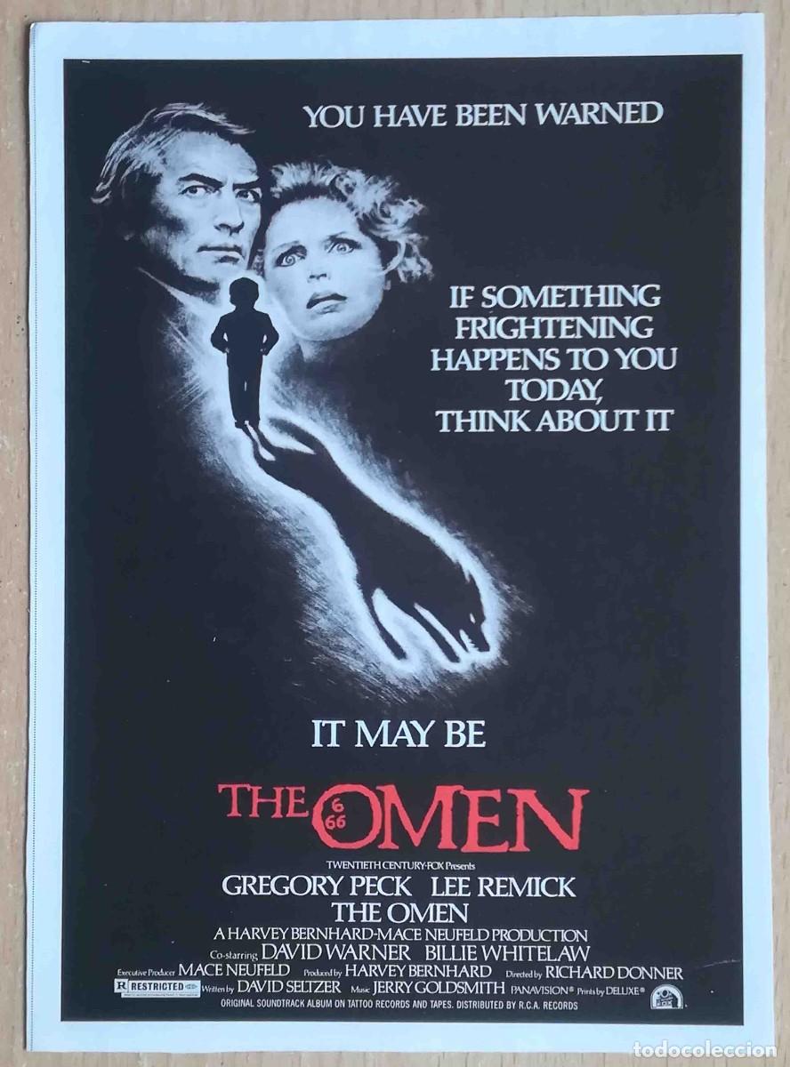 Cine: La profec&iacute;a. Richard Donner, 1976 (Gregory Peck, Lee Remick) Programa de mano revista acci&oacute;n