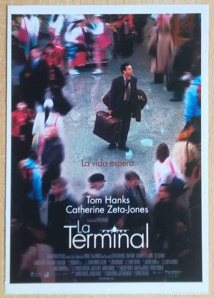 Cine: La terminal. Steven Spielberg 2004 (Tom Hanks, Catherine Zeta-Jones) Programa de mano revista acci&oacute;n
