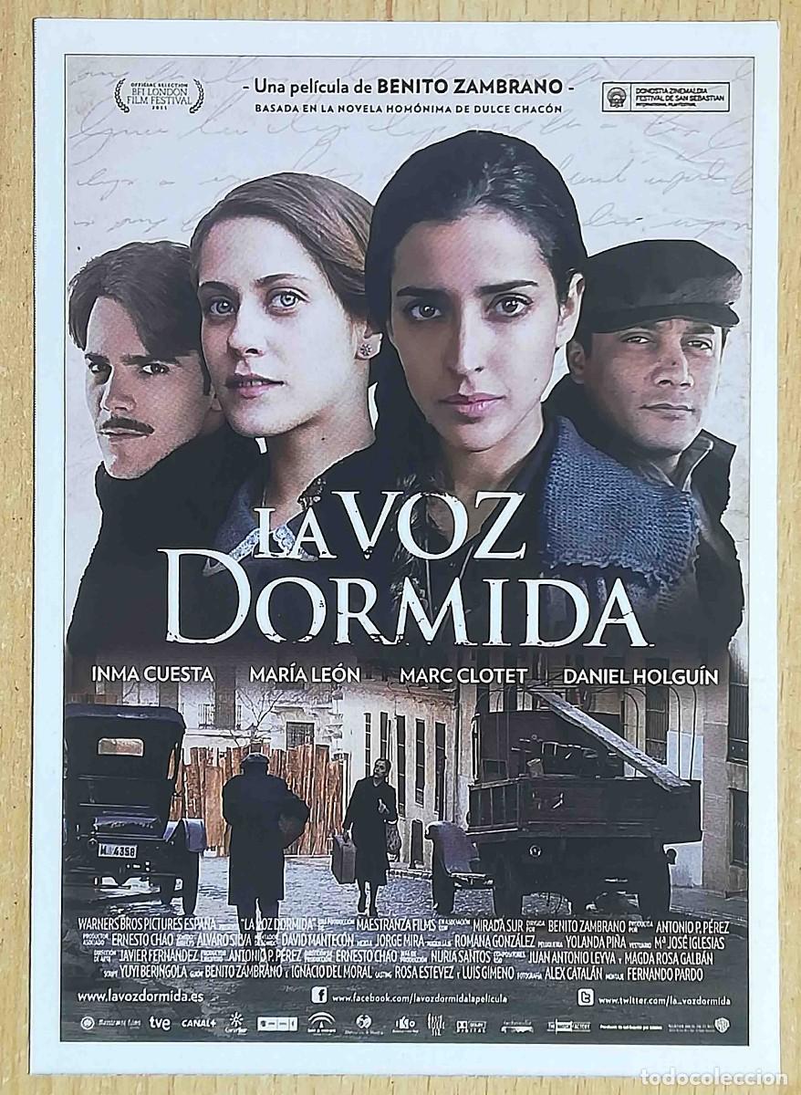 Cine: La voz dormida. Benito Zambrano, 2011 (Inma Cuesta, Mar&iacute;a Le&oacute;n) Programa de mano revista acci&oacute;n