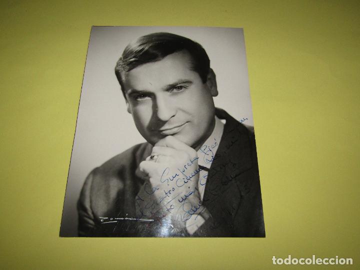 Cin&eacute;ma: Antigua Fotograf&iacute;a de Actor o Cantante con Dedicatoria y Firma de RAM&Oacute;N ? del A&ntilde;o 1963