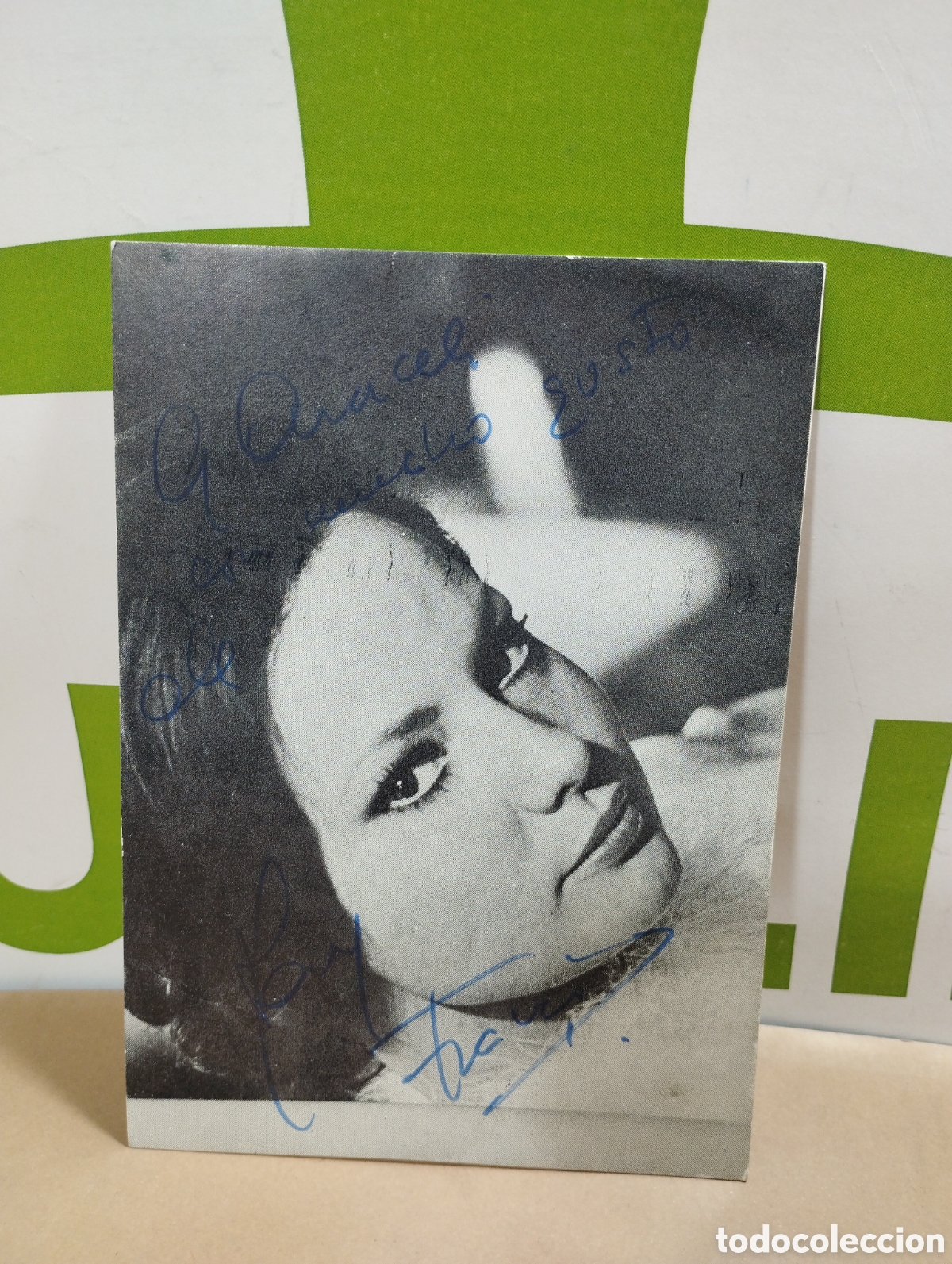 Cinema: Foto postal. Mary Francis en Megas hecho perder el juicio. Firmada y dedicada por la artista.