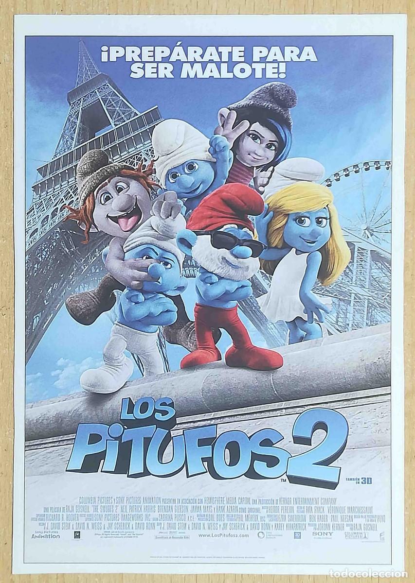 Cine: Los pitufos 2 - Animaci&oacute;n (Raja Gosnell, 2013) Programa de mano revista acci&oacute;n
