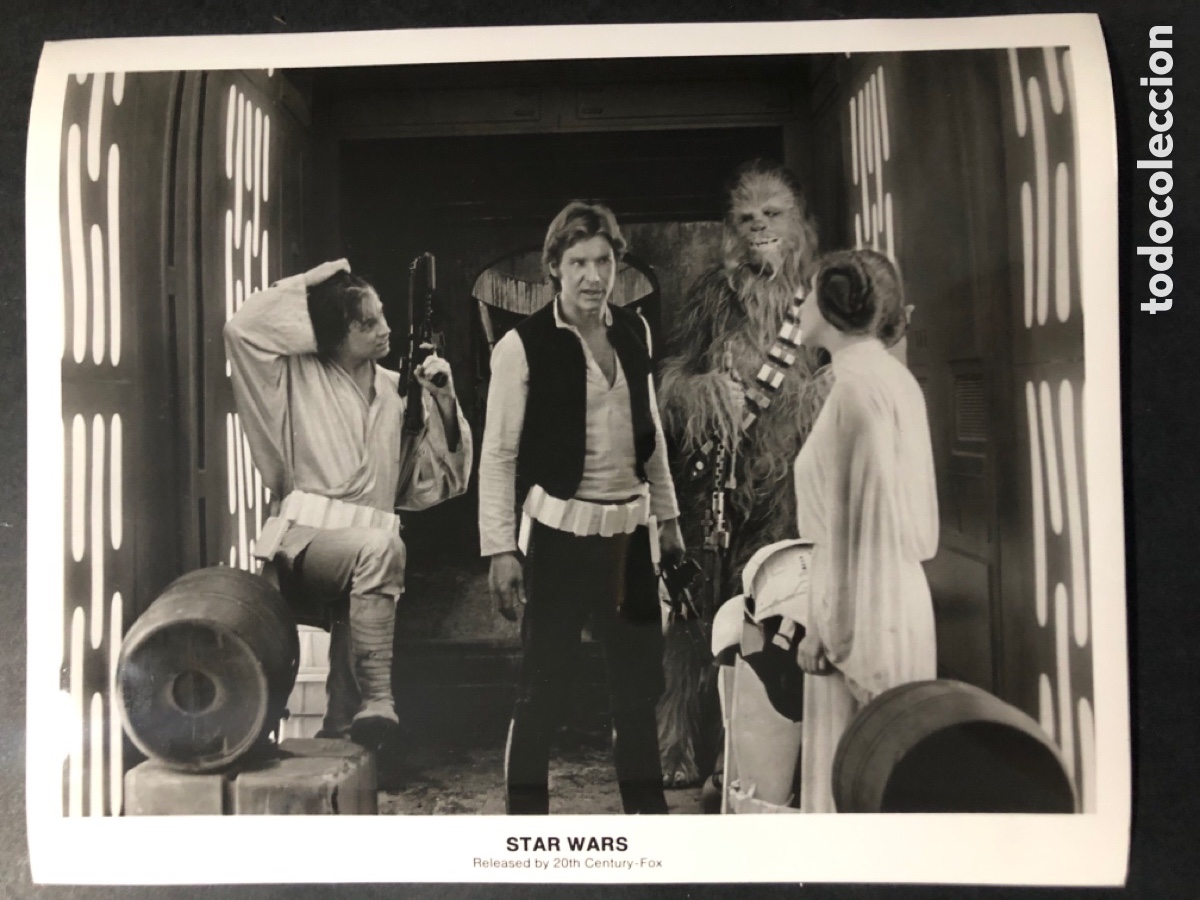 Cine: Foto original star wars la guerra de las galaxias carrie fisher harrison ford mark hamill
