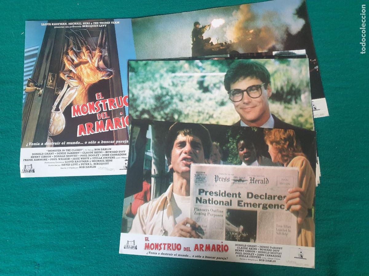 Cine: EL MONSTRUO DEL ARMARIO. SET COMPLETO DE FOTOCROMOS