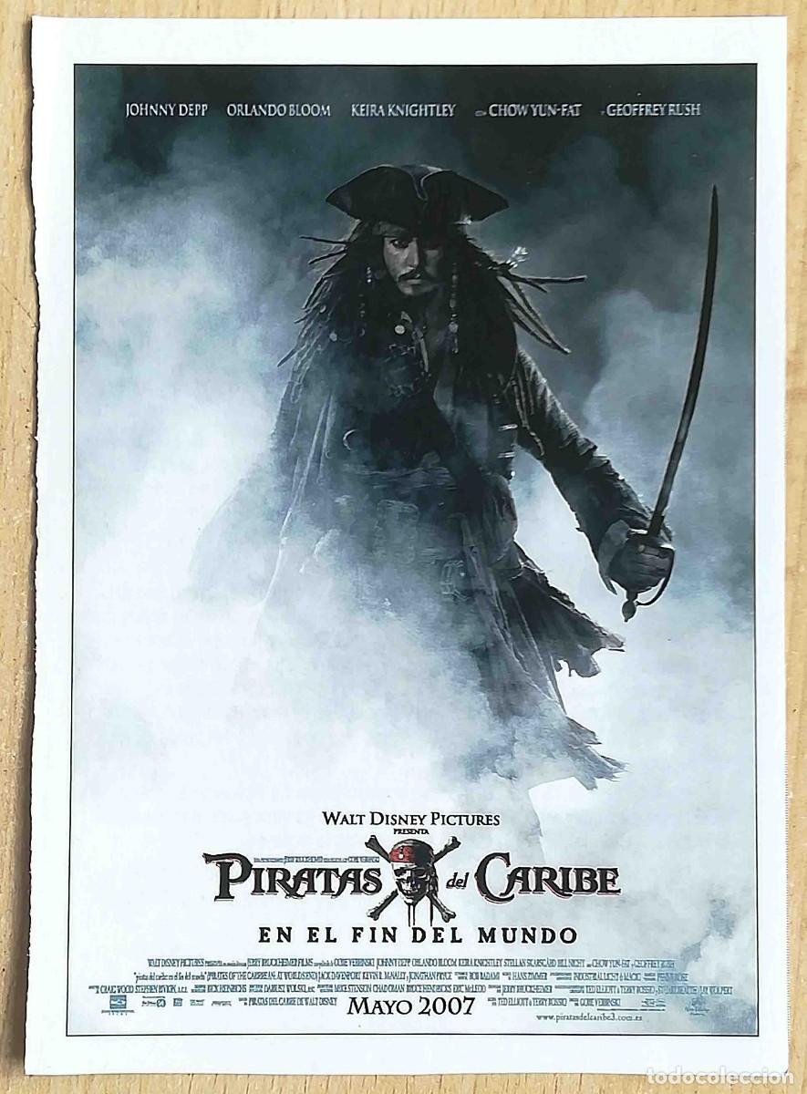 Cine: Piratas del Caribe: En el fin del mundo. 2007 (Johnny Depp, Keyra k) Programa de mano revista acci&oacute;n