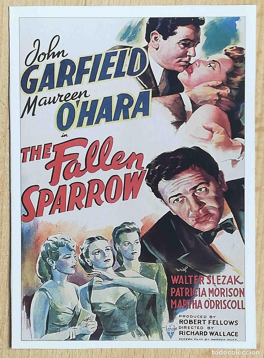 Cine: Perseguido. Richard Wallace, 1943 (John Garfield, Maureen O'Hara) Programa de mano revista acci&oacute;n