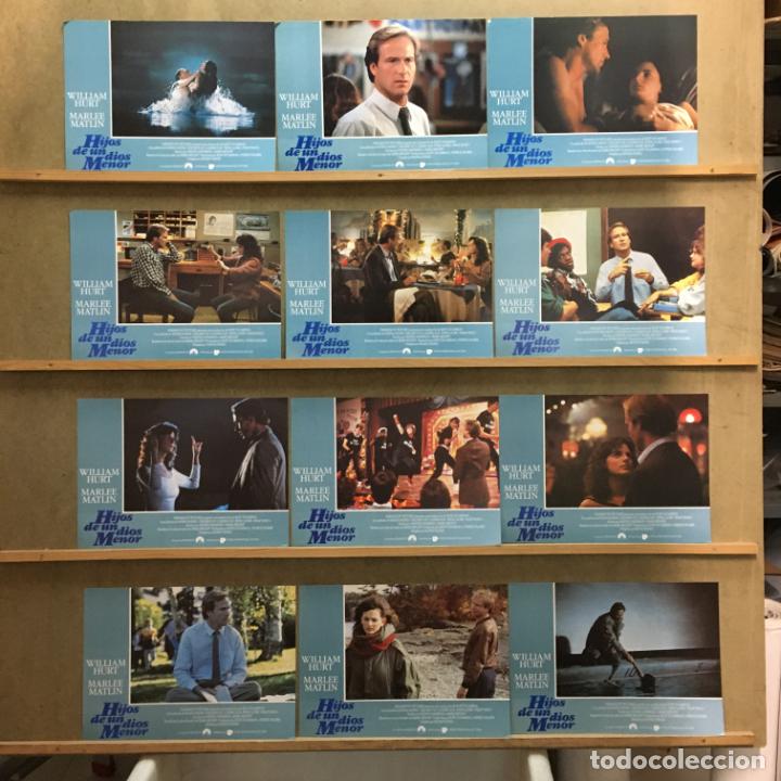 Cine: ABV01 HIJOS DE UN DIOS MENOR WILLIAM HURT MARLEE MATLIN SET COMPLETO 12 FOTOCROMOS ORIGINAL ESTRENO