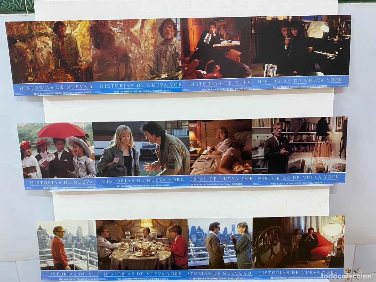 Kino: HISTORIAS DE NUEVA YORK.Nick Nolte, Rosanna Arquette, Patrick O'Neal. 12 FOTOCROMOS ORIGINALES