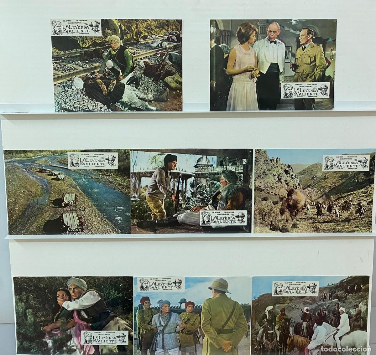 Cinema: LA LEYENDA DE UN VALIENTE. Yul Brynner, Trevor Howard, Harry Andrews. 8 FOTOCROMOS ORIGINALES