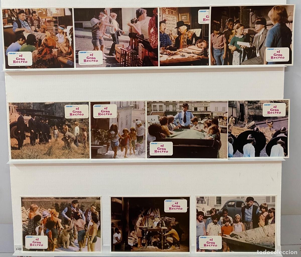 Kino: EL GRAN RECREO. 11 FOTOCROMOS ORIGINALES