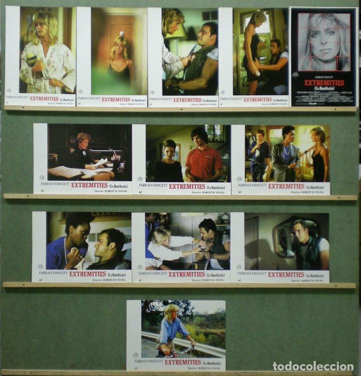 Cinema: ABV26 EXTREMITIES LA HUMILLACION FARRAH FAWCETT SET COMPLETO 12 FOTOCROMOS ORIGINAL ESTRENO