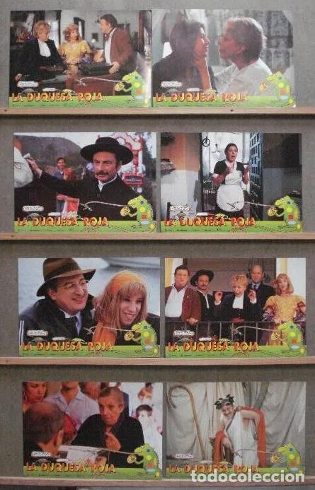 Cine: ABV29 LA DUQUESA ROJA ROSA MARIA SARDA JAVIER GURRUCHAGA SET COMPLETO 8 FOTOCROMOS ORIGINAL ESTRENO