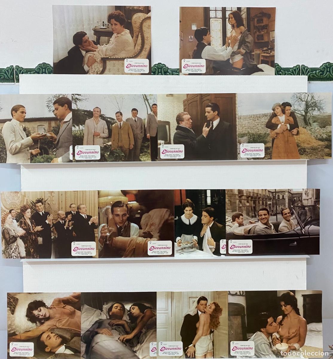Cine: GIOVANNINO.CHRISTIAN DE SICA, MIGUEL BOSE, TINA AUMONT. 14 FOTOCROMOS ORIGINALES.