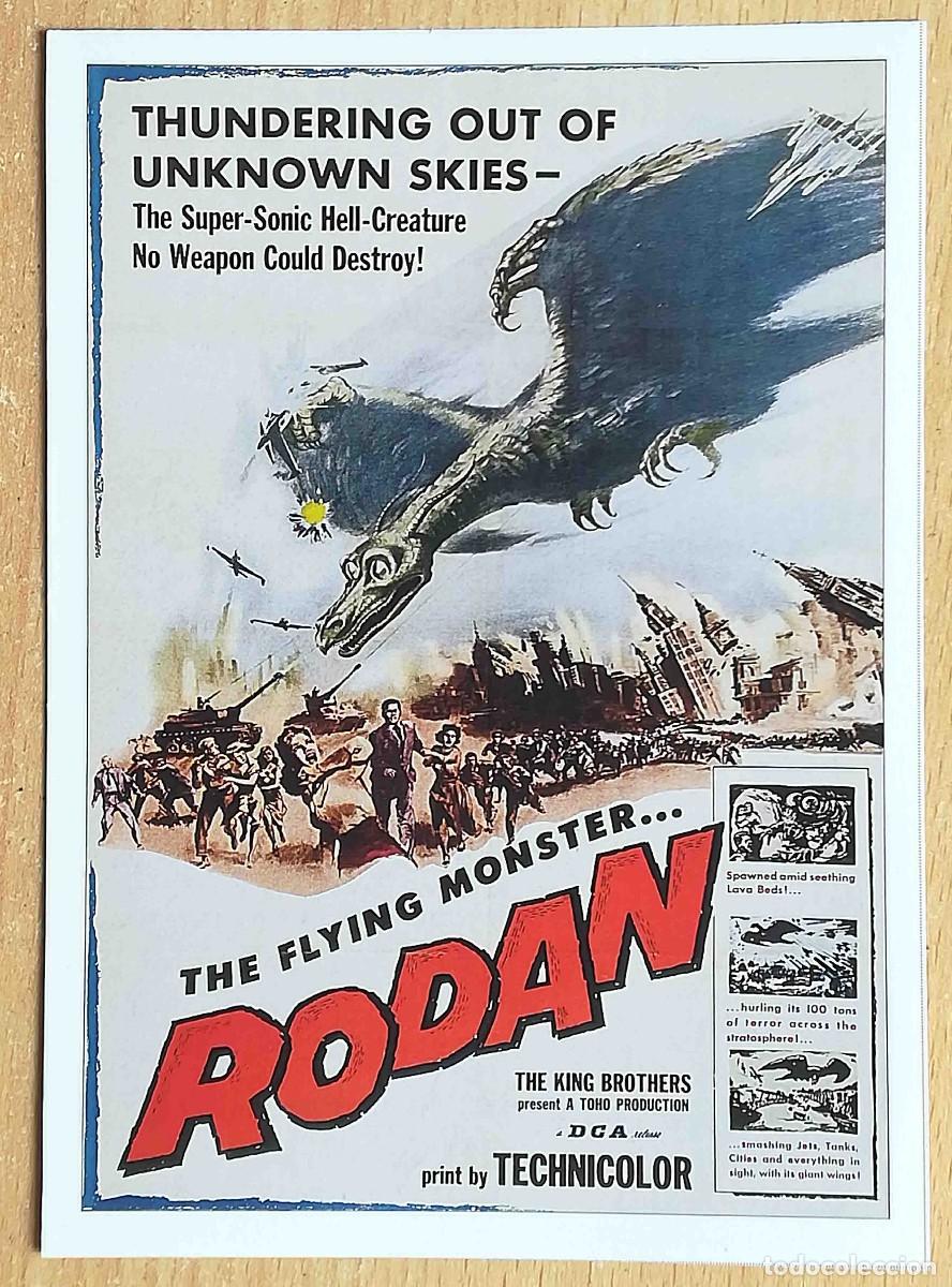 Cine: Rodan: Los hijos del volc&aacute;n. Ishir&ocirc; Honda. Jap&oacute;n 1956 (Kenji Sahara) Programa de mano revista acci&oacute;n