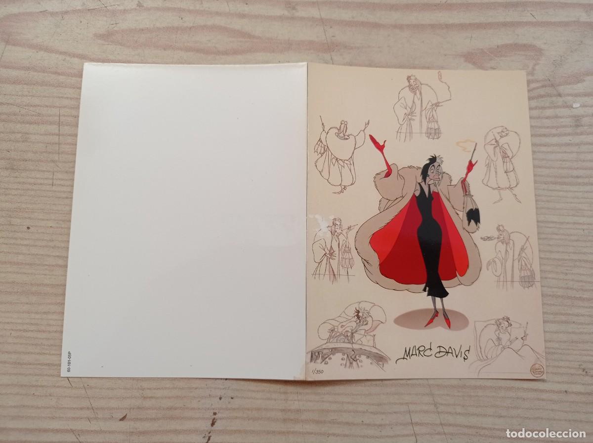 Kino: Postal Postcard Cruella De Vil - 101 Dalmatas - Walt Disney