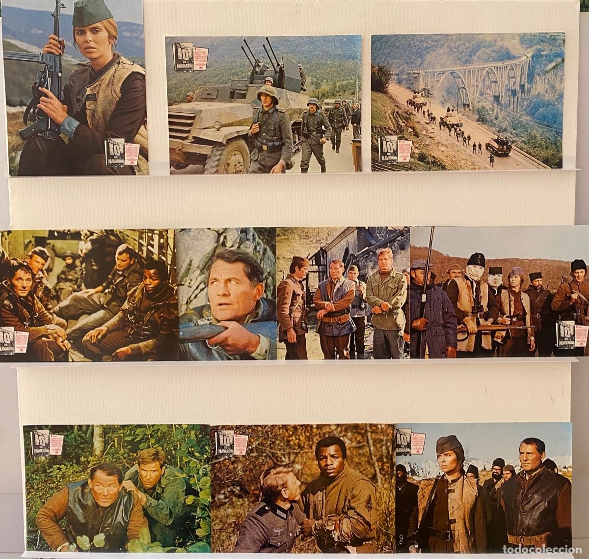 Cinema: FUERZA 10 DE NAVARONE. Edward Fox, Harrison Ford, Robert Shaw. 10 FOTOCROMOS ORIGINALES