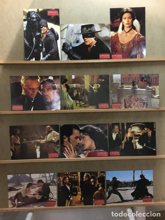 Cine: AE66D LA MASCARA DEL ZORRO ANTONIO BANDERAS CATHERINE ZETA JONES SET 12 FOTOCROMOS ORIGINAL ALEMAN