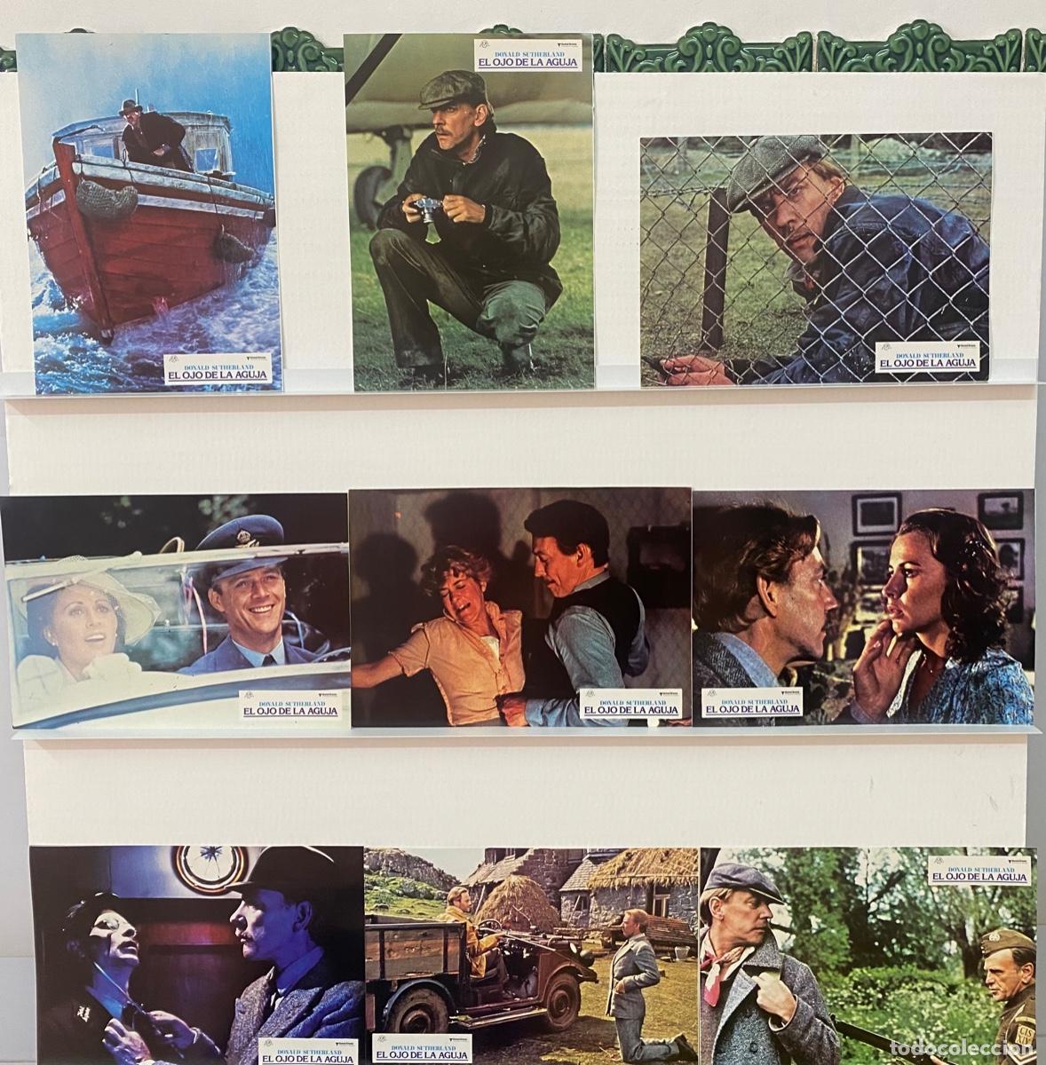 Cinema: EL OJO DE LA AGUJA. Donald Sutherland, Stephen MacKenna, Philip Martin B. 9 FOTOCROMOS ORIGINALES.