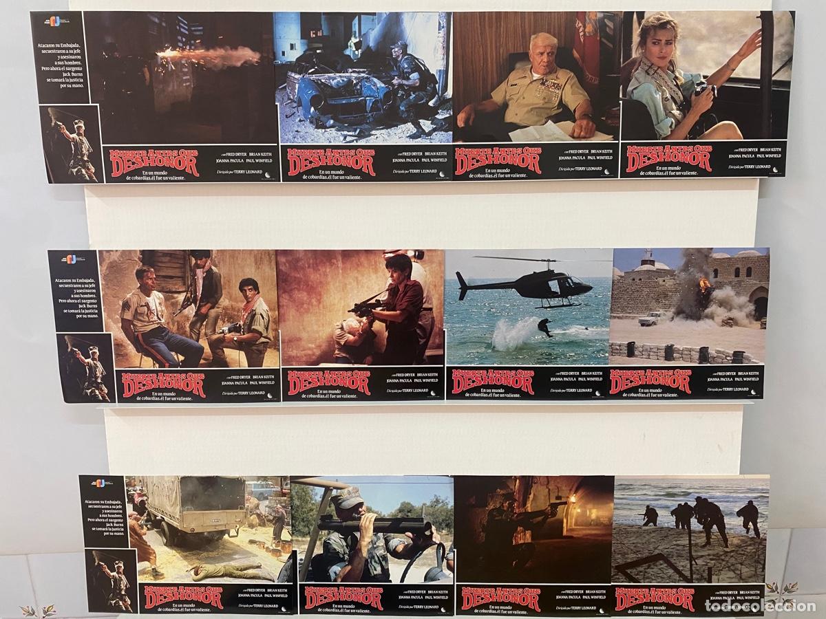 Cinema: MUERTE ANTES QUE DESHONOR. Fred Dryer, Brian Keith, Paul Winfield. 12 FOTOCROMOS ORIGINALES.