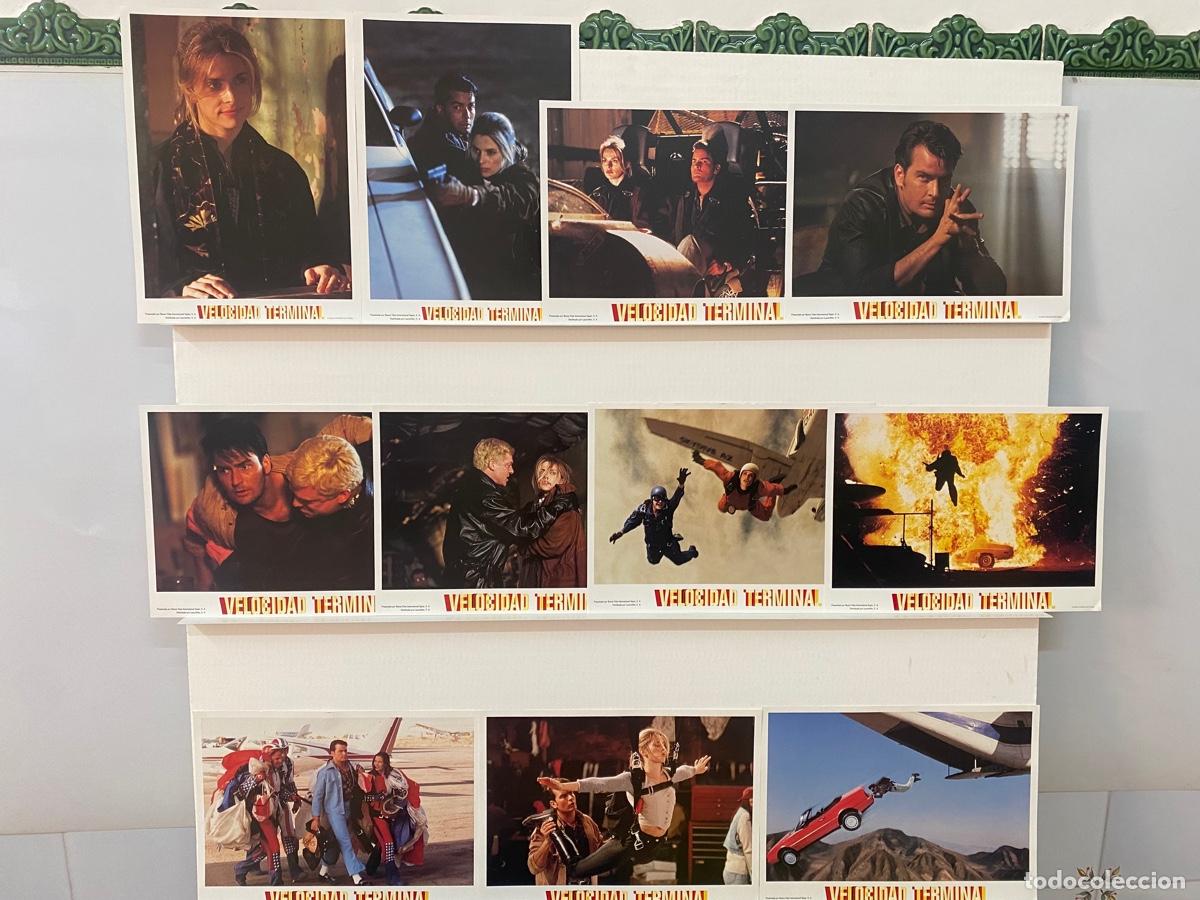 Kino: VELOCIDAD TERMINAL.Charlie Sheen, Nastassja Kinski, Christopher McDonald. 11 FOTOCROMOS ORIGINALES.
