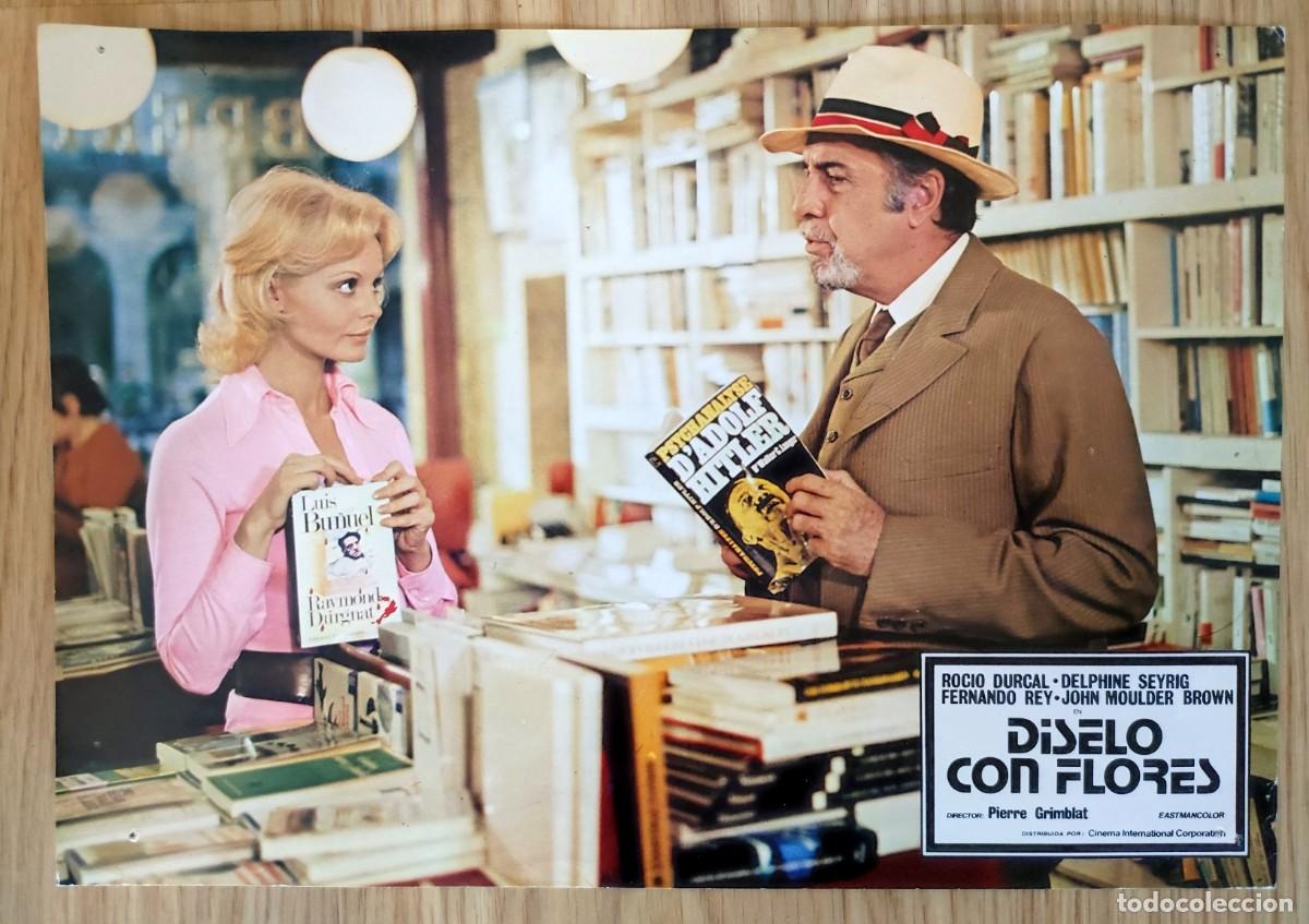 Cine: FOTOCROMO ORIGINALE CINE- DISELO CON FLORES- ROCIO DURCAL- DELPHINE SEYRIG- FERNANDO REY