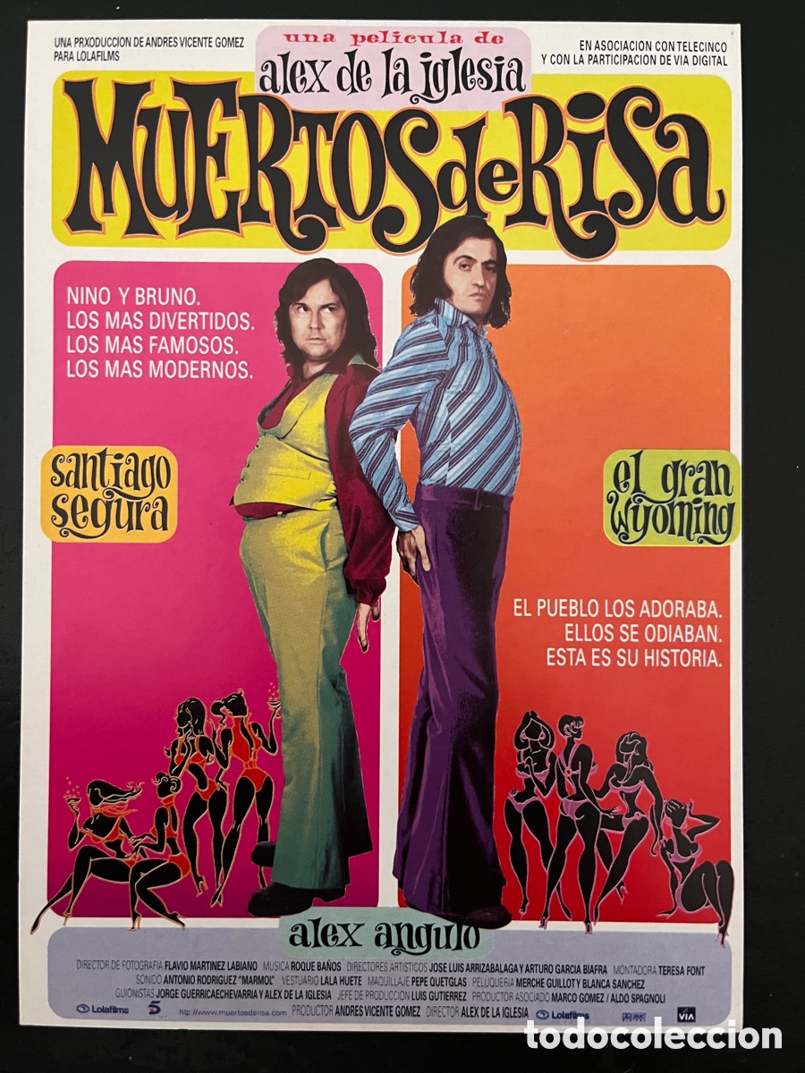 Cine: Postal pel&iacute;cula Muertos de Risa con Santiago Segura y El Gran Wyoming