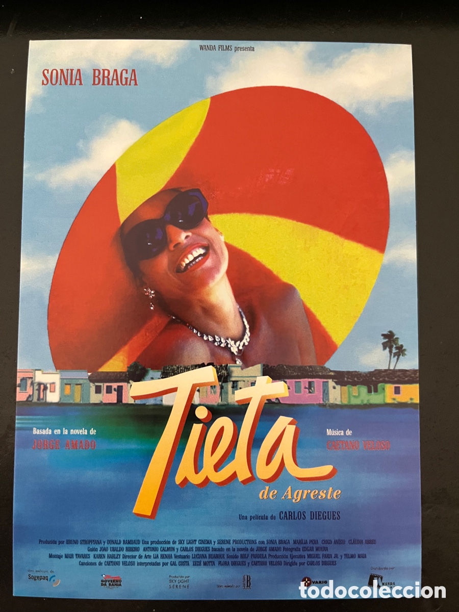 Cin&eacute;ma: Postal pel&iacute;cula TIETA DE AGRESTE de Carlos Diegues con Sonia Braga