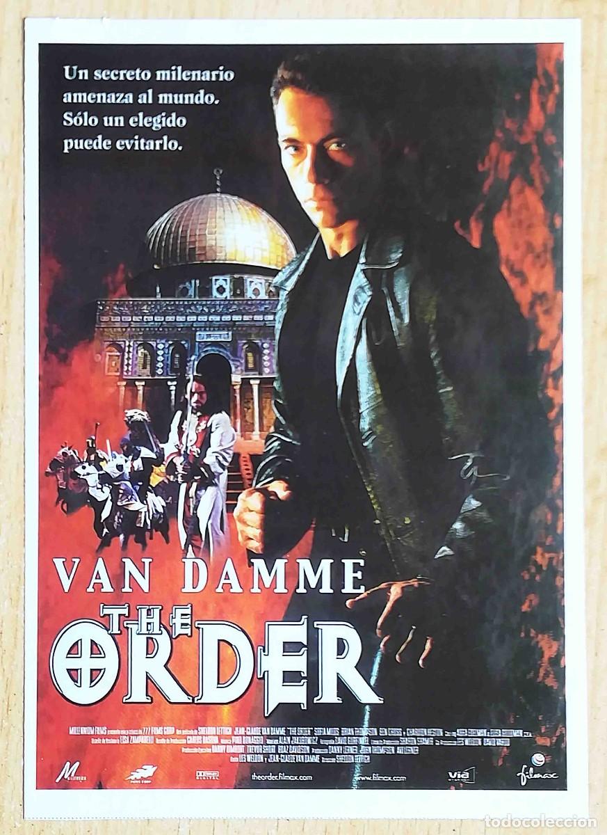 Cine: The Order. Sheldon Lettich, 2001 (J.C. Van Damme, Charlton Heston) Programa de mano revista acci&oacute;n
