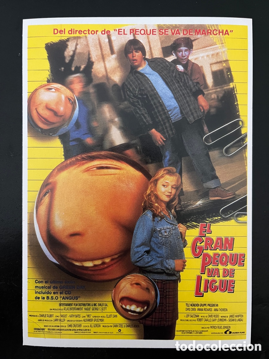 Cine: Postal cartel pel&iacute;cula EL GRAN PEQUE SE VA DE LIGUE
